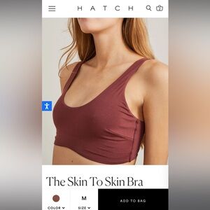 NEVER WORN HATCH SKIN TO SKIN BRA IN MEDIUM COLOR ANISE